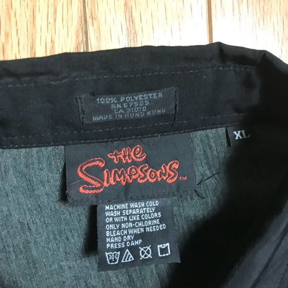 2001 The Simpsons / Sopranos Hawaiian Shirt XL - Picture 3 of 5